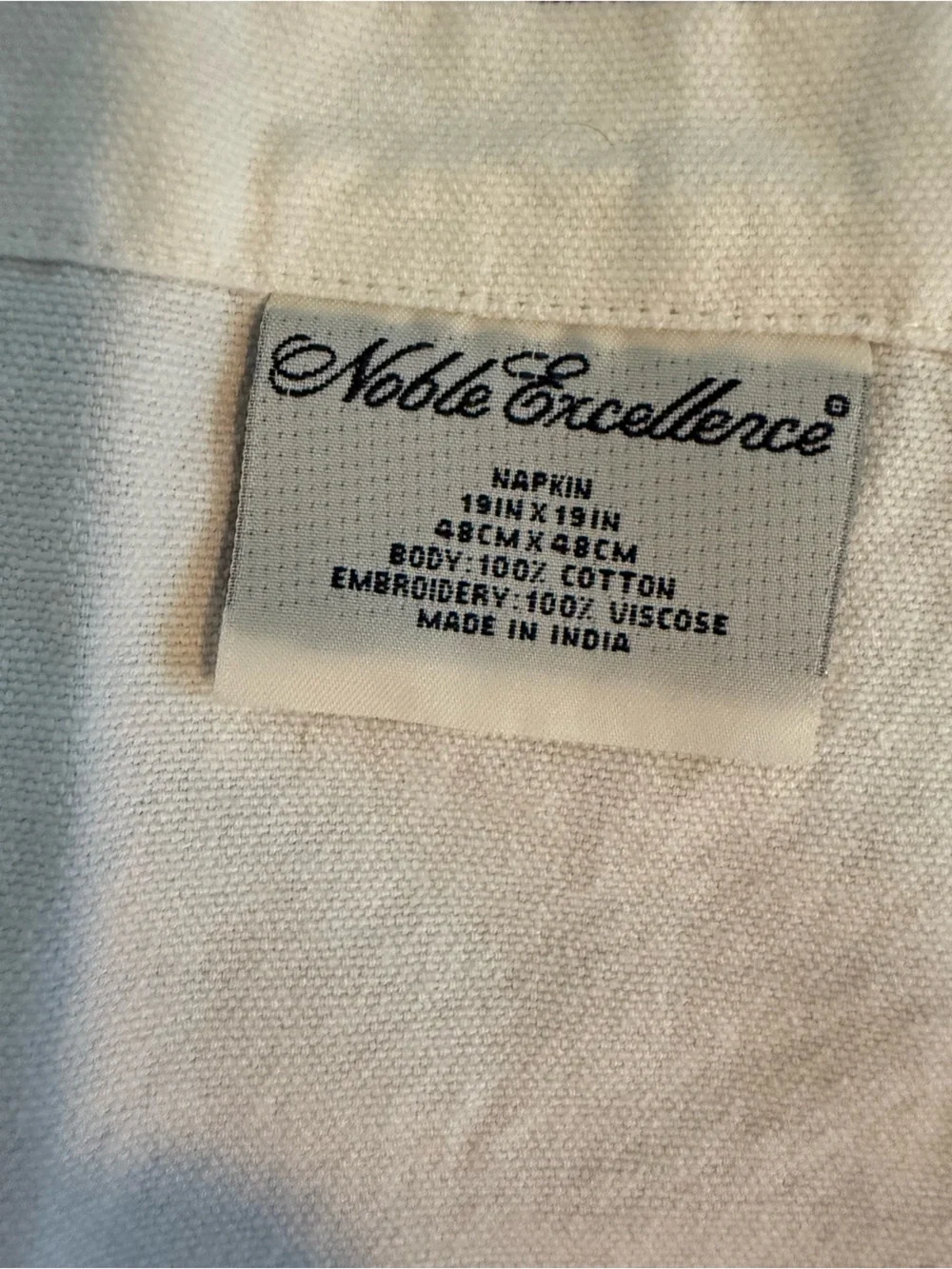 Noble Excellence Napkins Cotton Lot Set of 6  Thanksgiving Turkey 19” x 19”